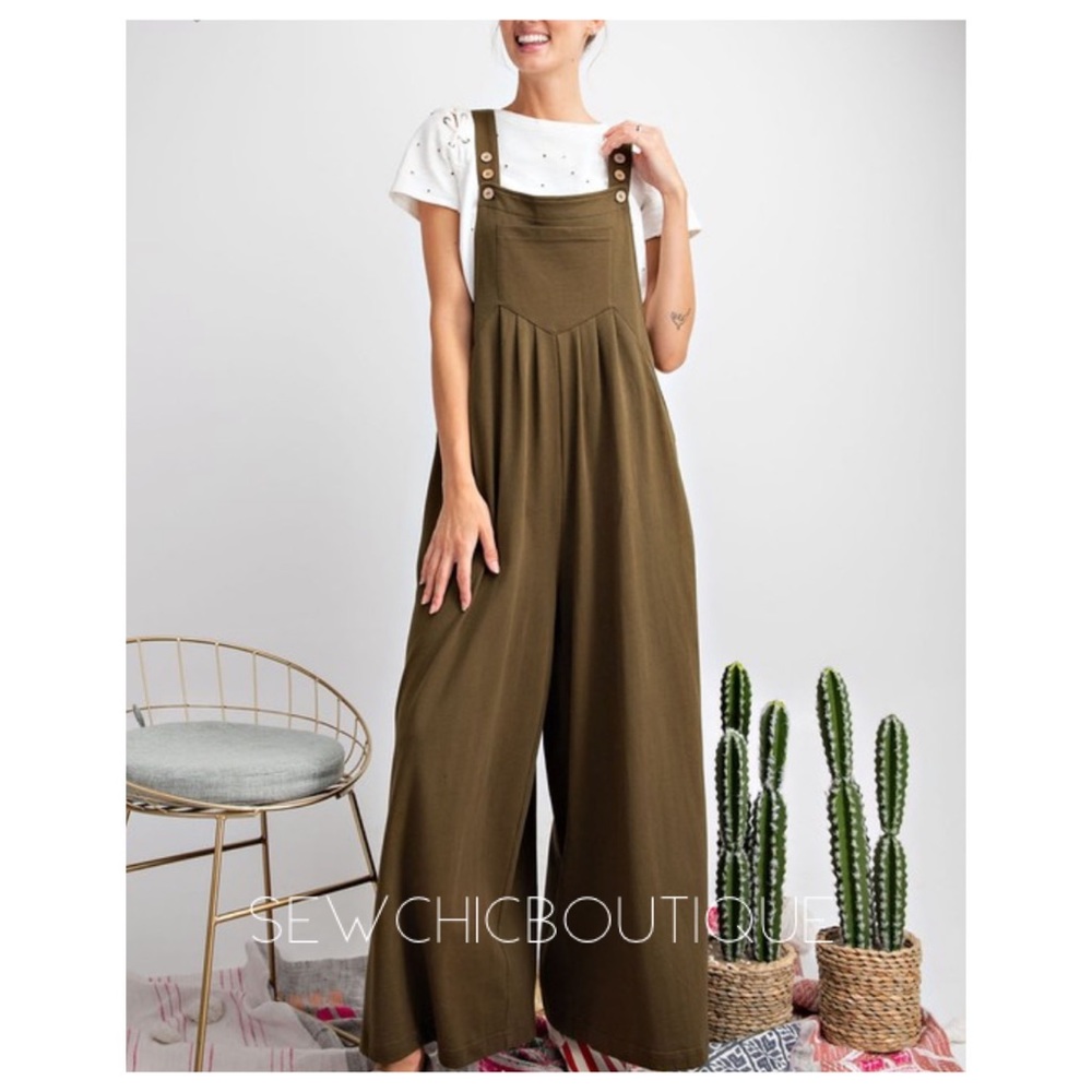 Olive Green ‘So Effortless Jumpsuit’ - Picture 4 of 5
